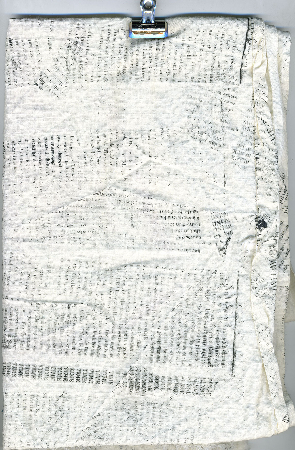 text textile fabric surface design screenprint Ann Hamilton Hamilton words
