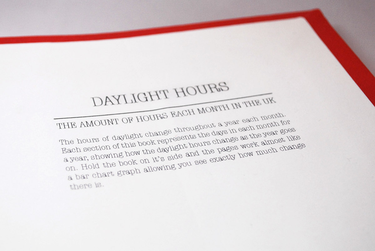 design book design science Light Hours Daylight Hours books handmade books handbound Book Binding