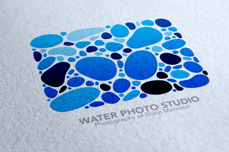logo identity photo studio water آب reflection river stone blue portrait Iran Tehran istanbul Turkey