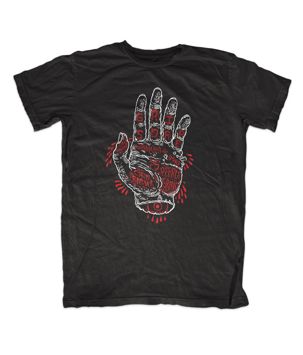 limited edition Apparel Design tee shirt art palm reader fortune teller skateboarding Kungfutoast