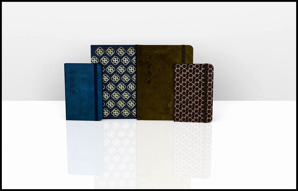 hazel notebook journal suede leather luxury