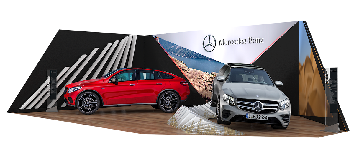 mercedes-benz mercedes Benz suv Event launch video 3D vray