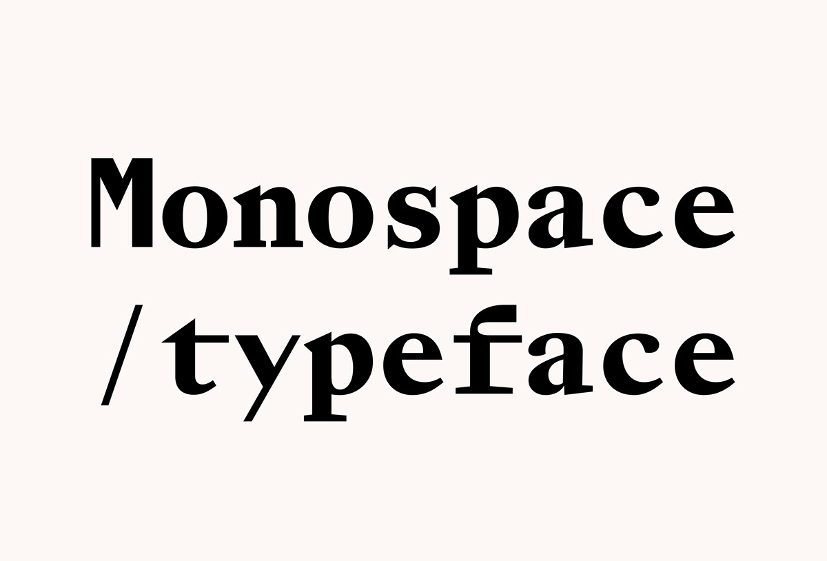 design graphic design  monospace newglyph swiss design type type design typography  
