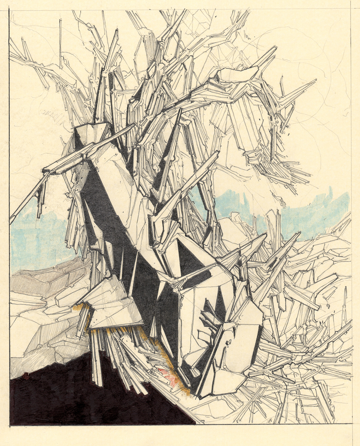 sketch  moleskine  art  architect pencil  abstract