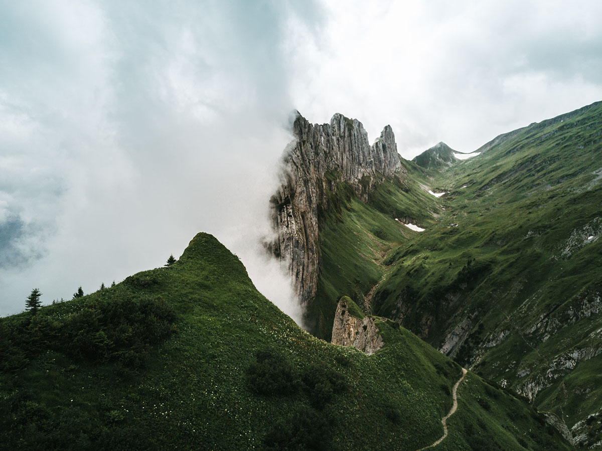 Landscape Photography  Switzerland mountain mountains SKY clouds explore adventure green