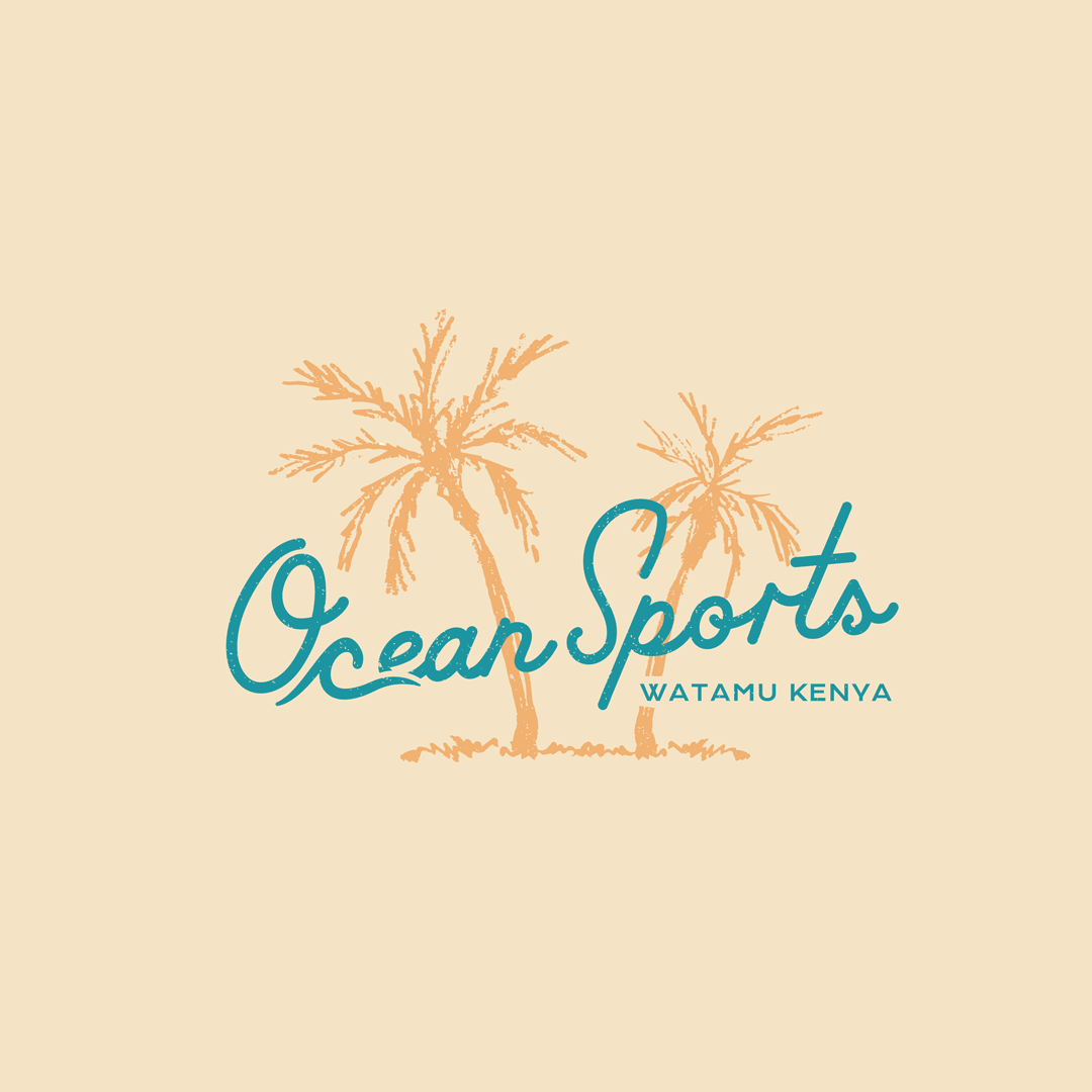 africa branding  design graphic design  hotel inspiration logo resort Retro Surf
