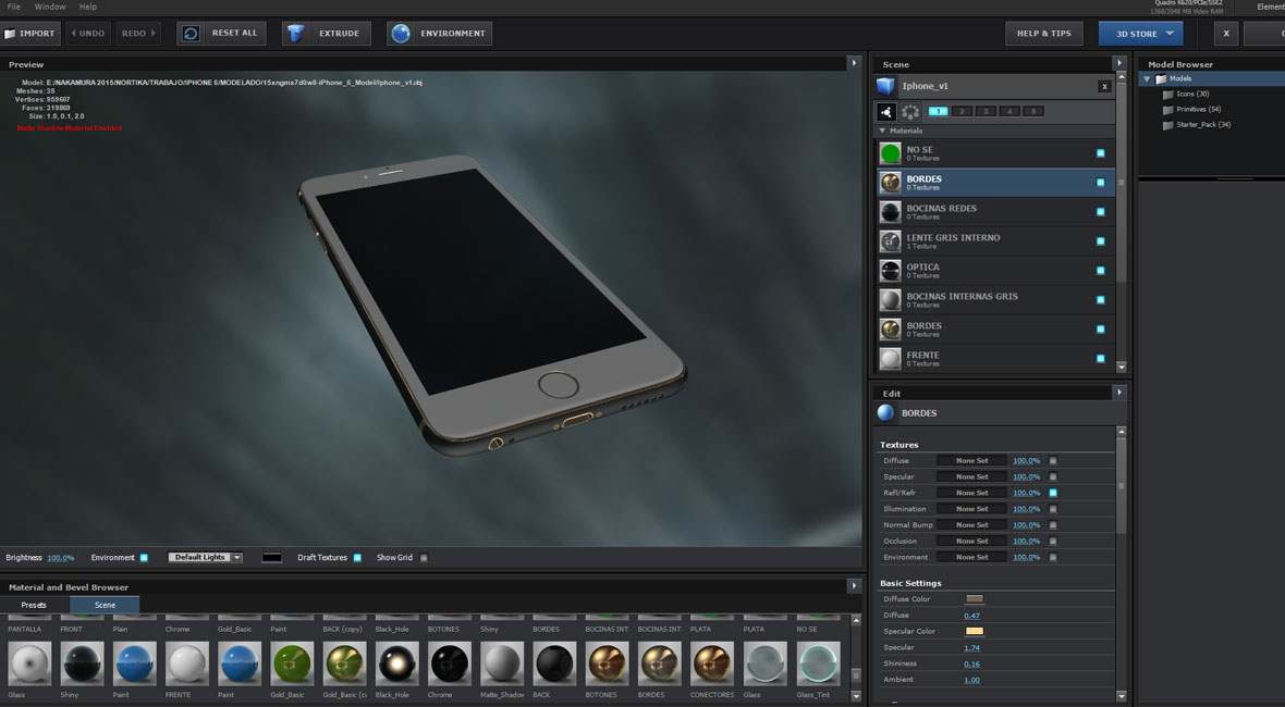anmación 3D CG iphone apple 6s black gold nakamura nortika after effects motion mexico producto