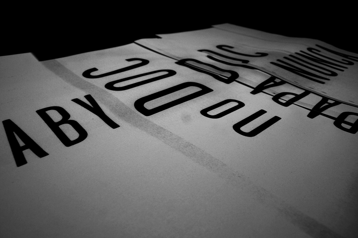 newspaper experimental black and white