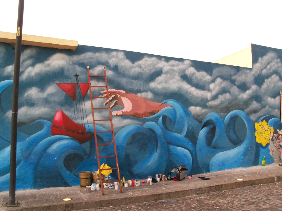 Pinturas Osel Colectivo tomate Ciudad mural nueve arte urbano Xanenetla Mural
