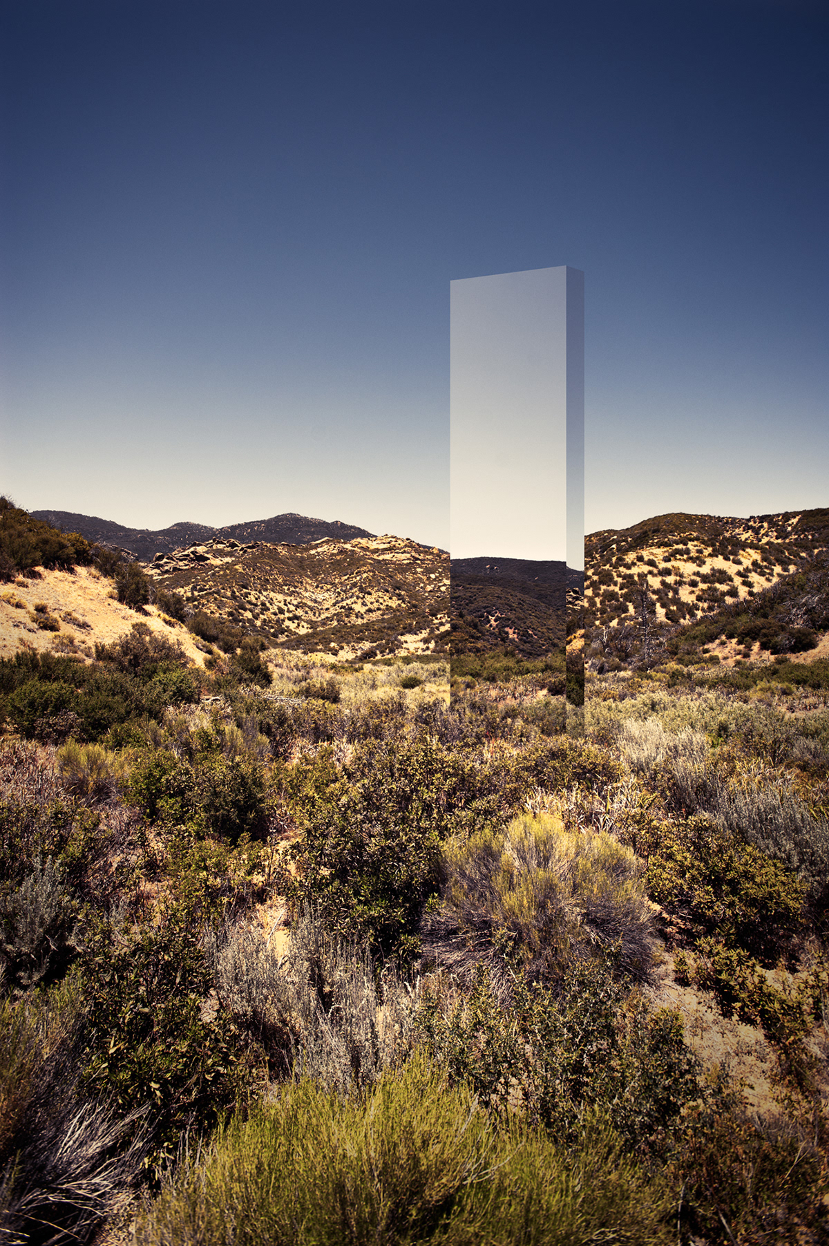 desert future Landscape mirror reflection SKY tower