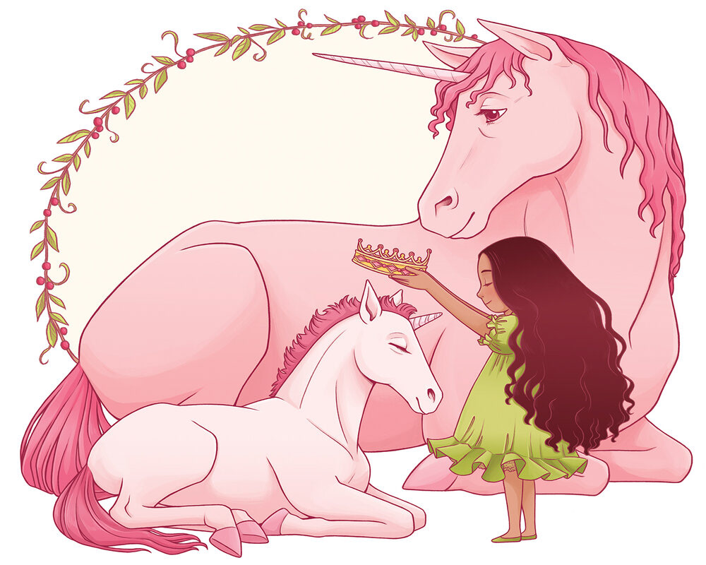 illustration drawing alice in wonderland fairy tale fantasy art Little Red Riding Hood sphinx unicorn
