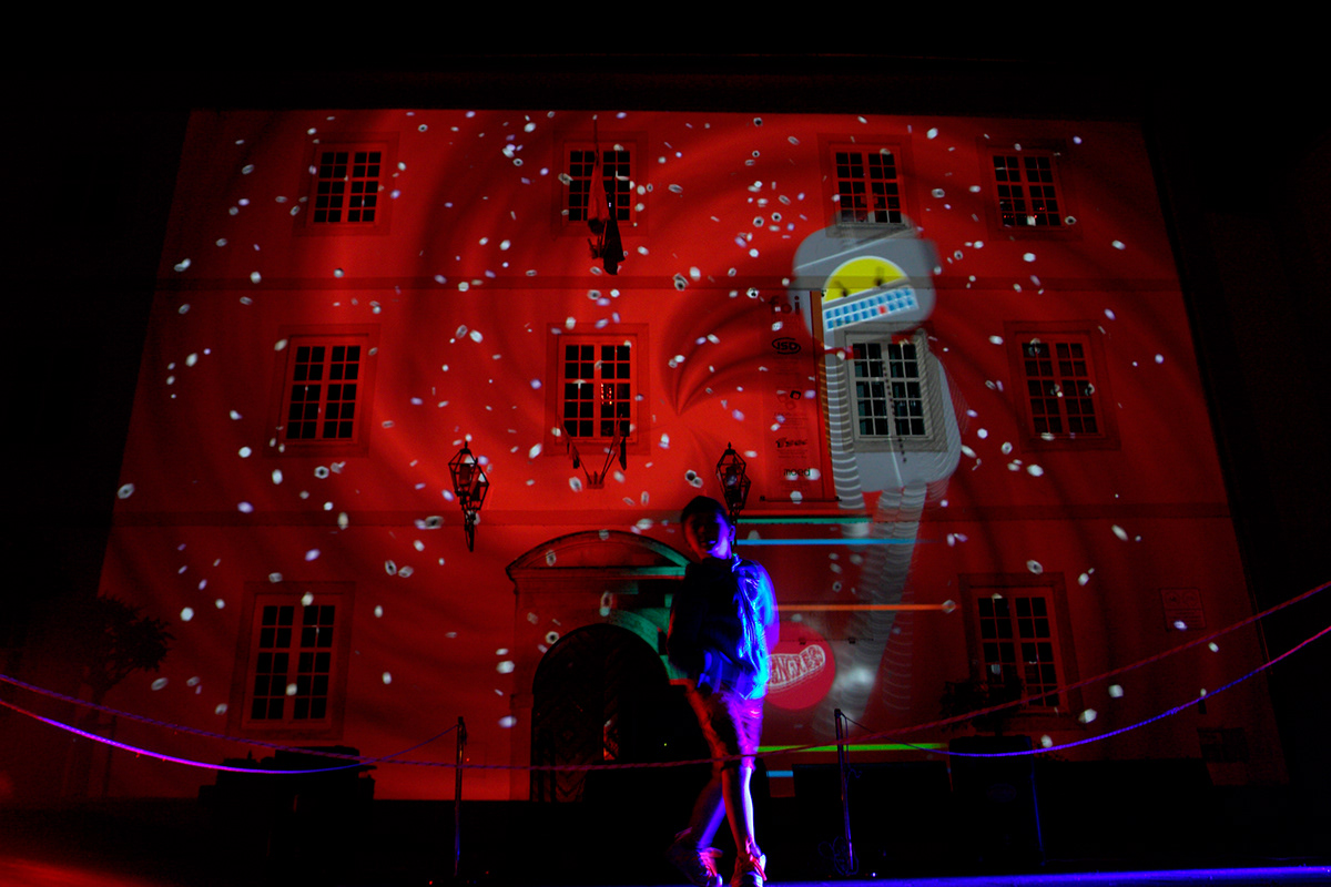 installation projection mapping kinect