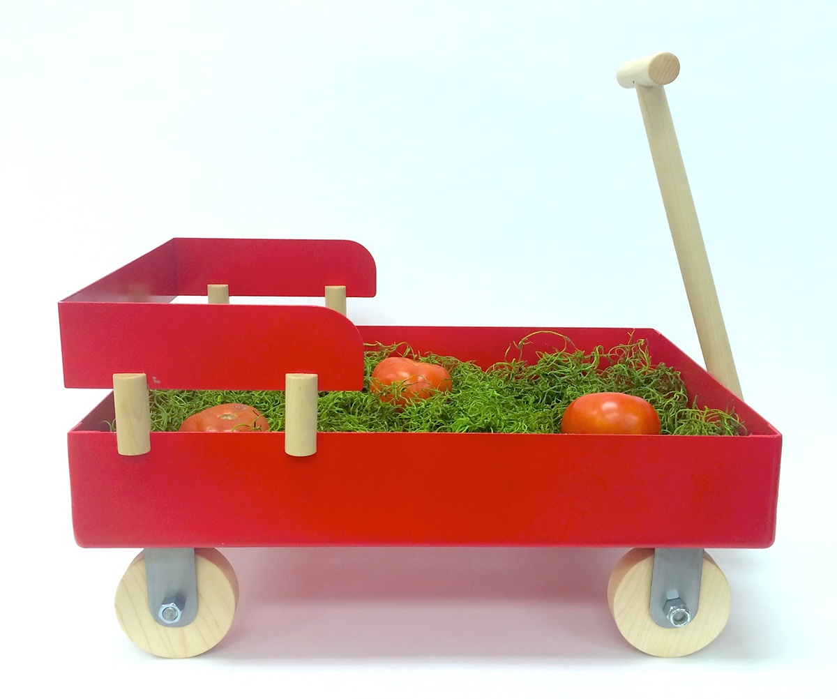 wagon steel toy garden furniture design industrial product wood