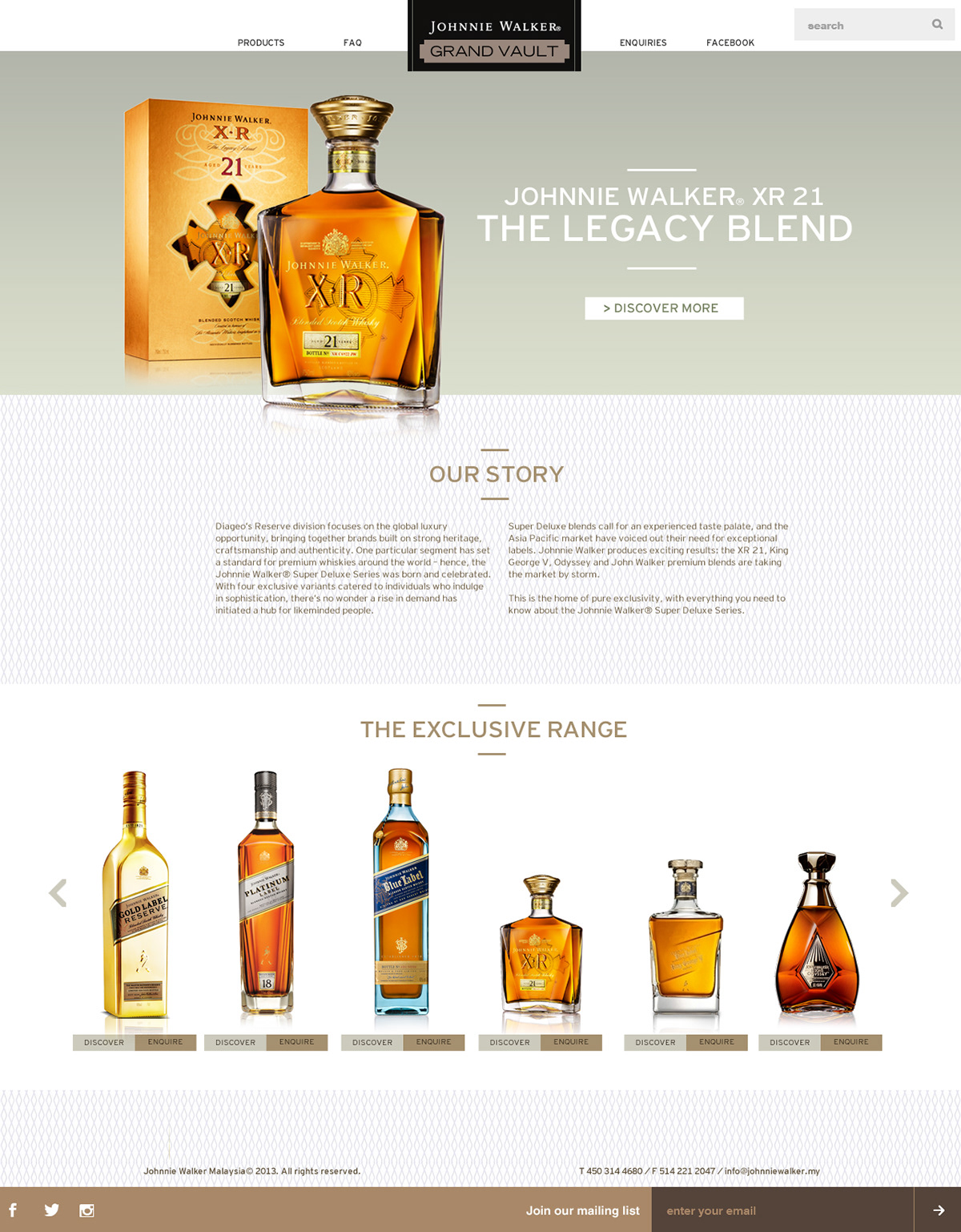 Johnnie Walker scotland Whiskey Whisky alcohol gifting Website Ecommerce