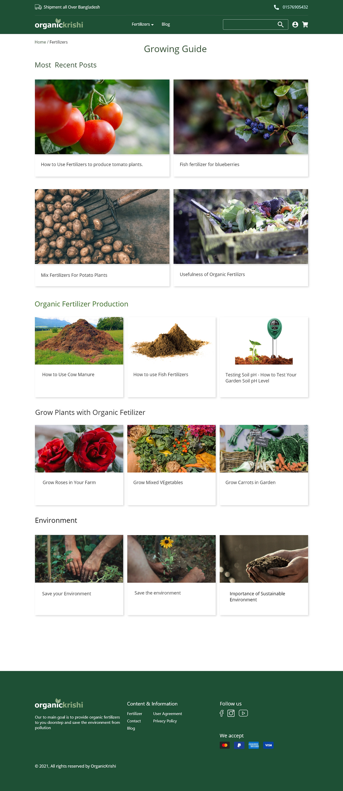 Ecommerce fertilizerui organicfertilizerui ui design UI/UX user interface Web Design  Website