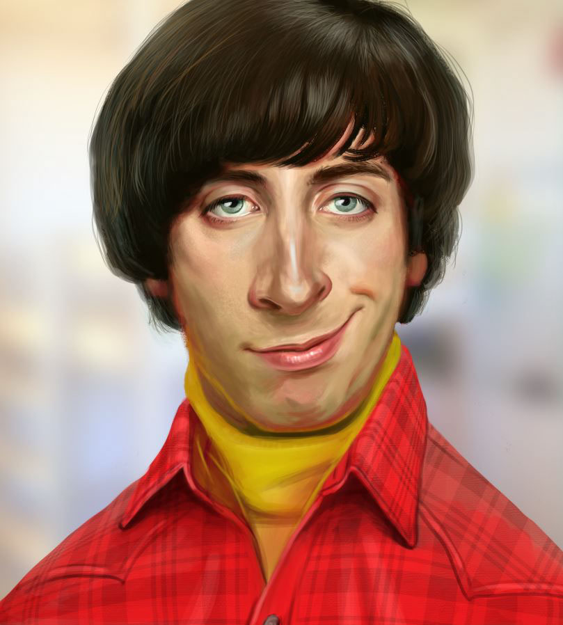 Howard  Wolowitz BigBangTHeory Fun Art digital painting portrait comedy 