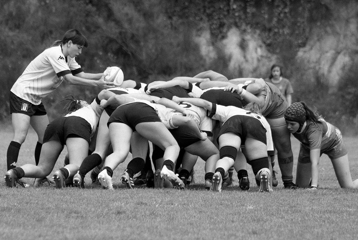 black and white female sports femenine rugby panthers Photography  photojournalism  Rugby rugby league sport