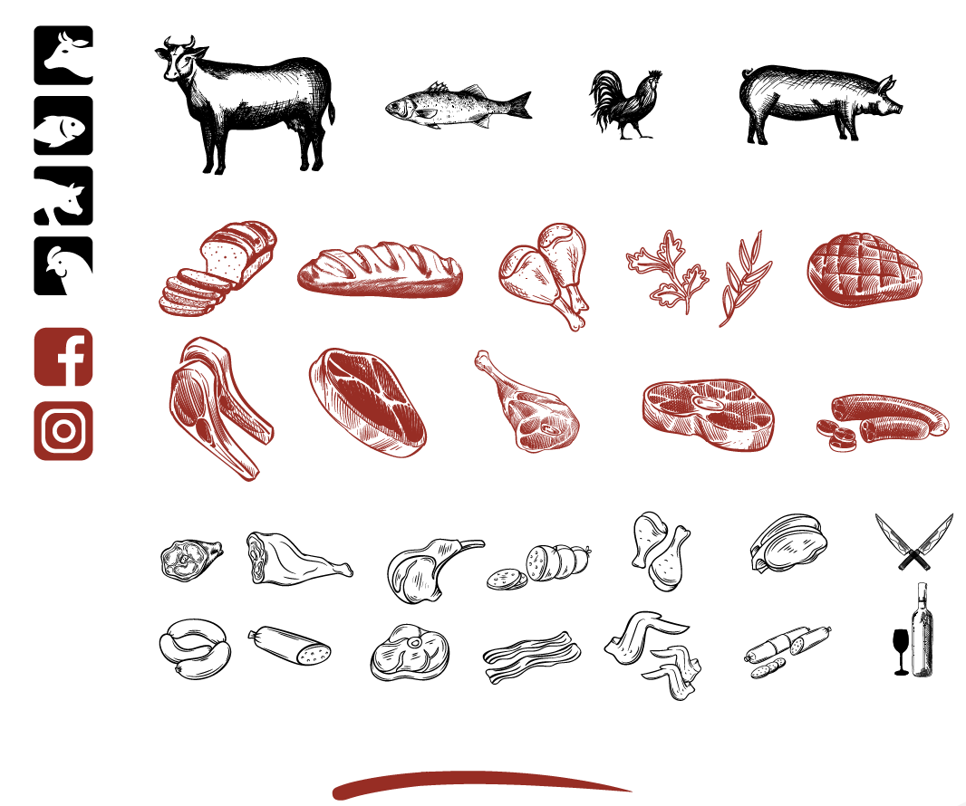 butchery carne carniceria concepto identidad logo marca