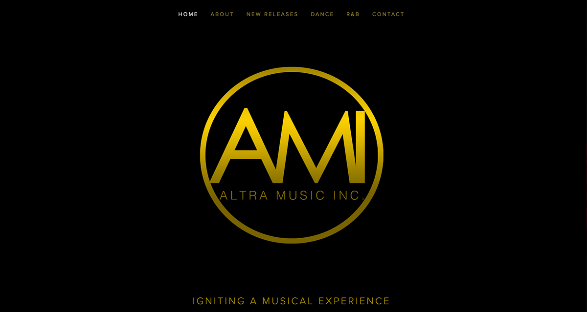 music Web Design  art direction  Creative Design