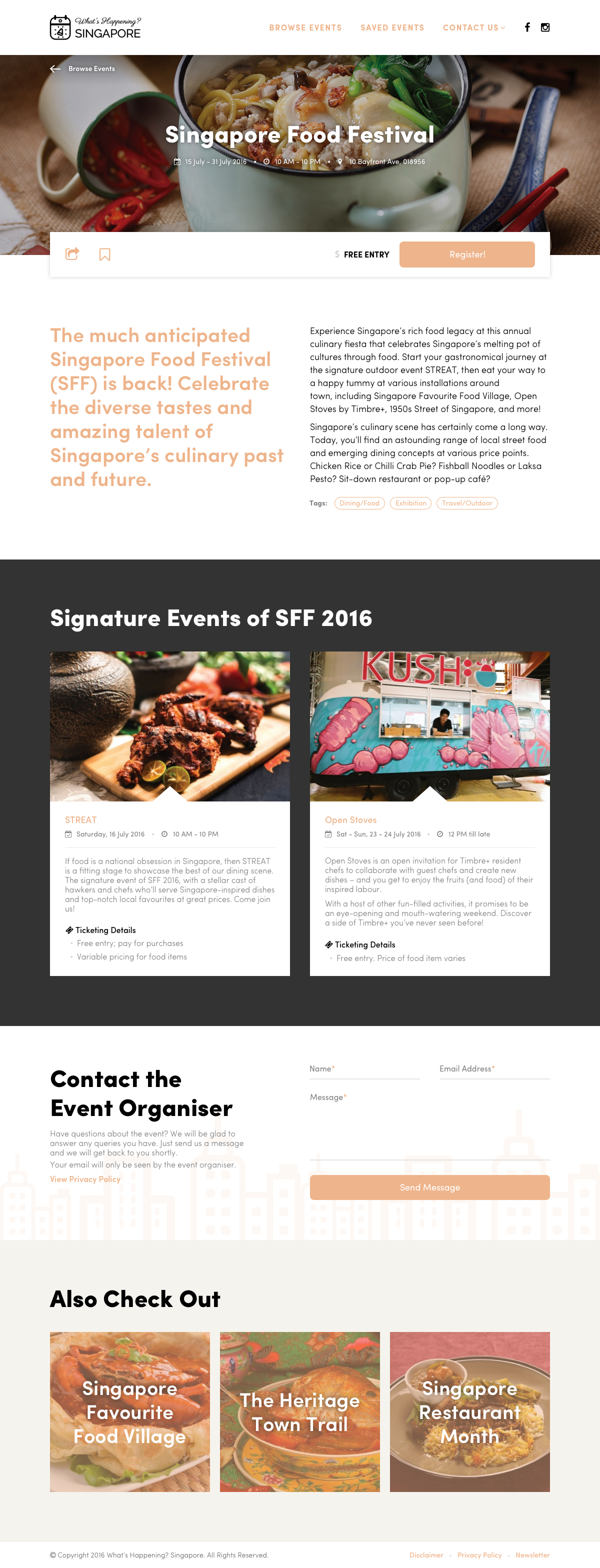 Events Website revamp redesign event website start up