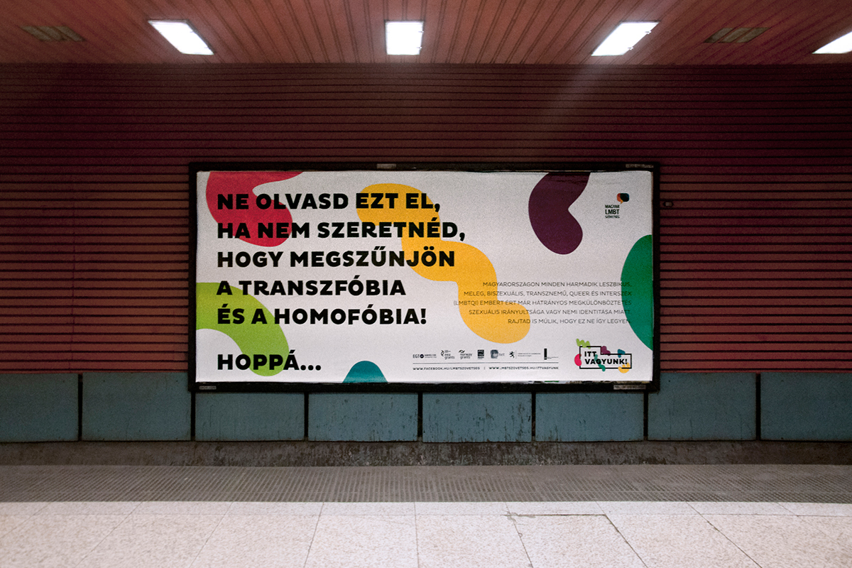 campaign placard poster Visibility LGBTQI LGBT people budapest Human rights hungary design