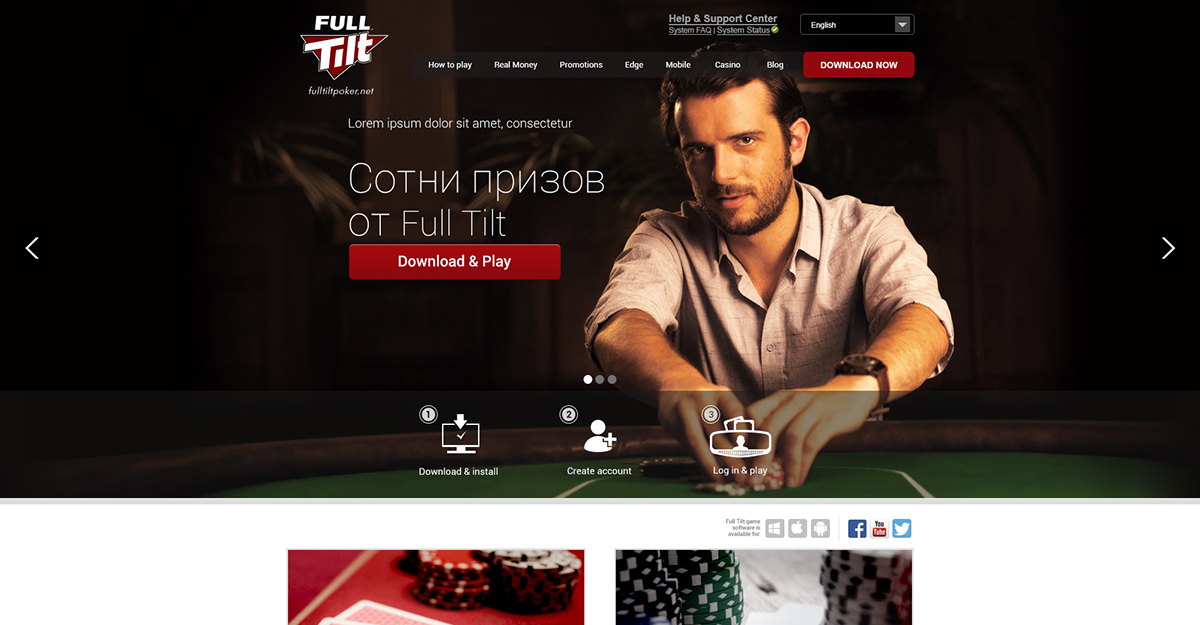 russian Poker buy in full tilt