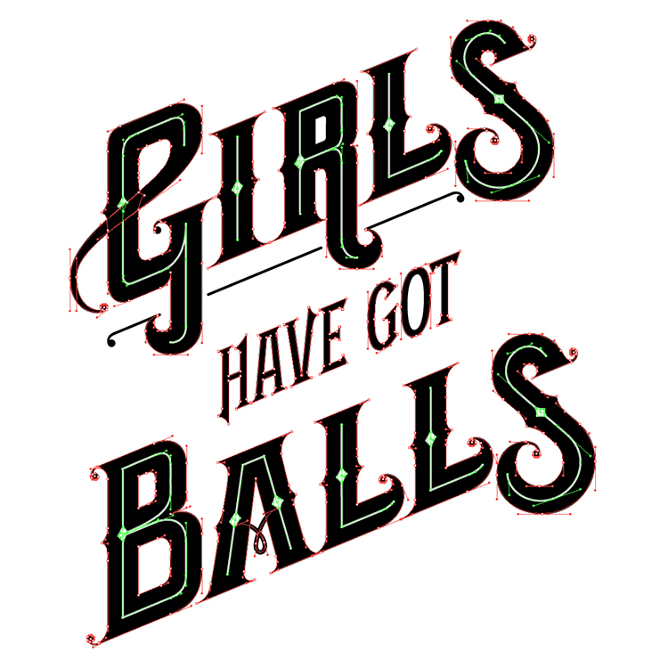 quote Joan Jett type handdrawn lettering poster vintage Rock And Roll girls festival sketch design crowdfunding humor