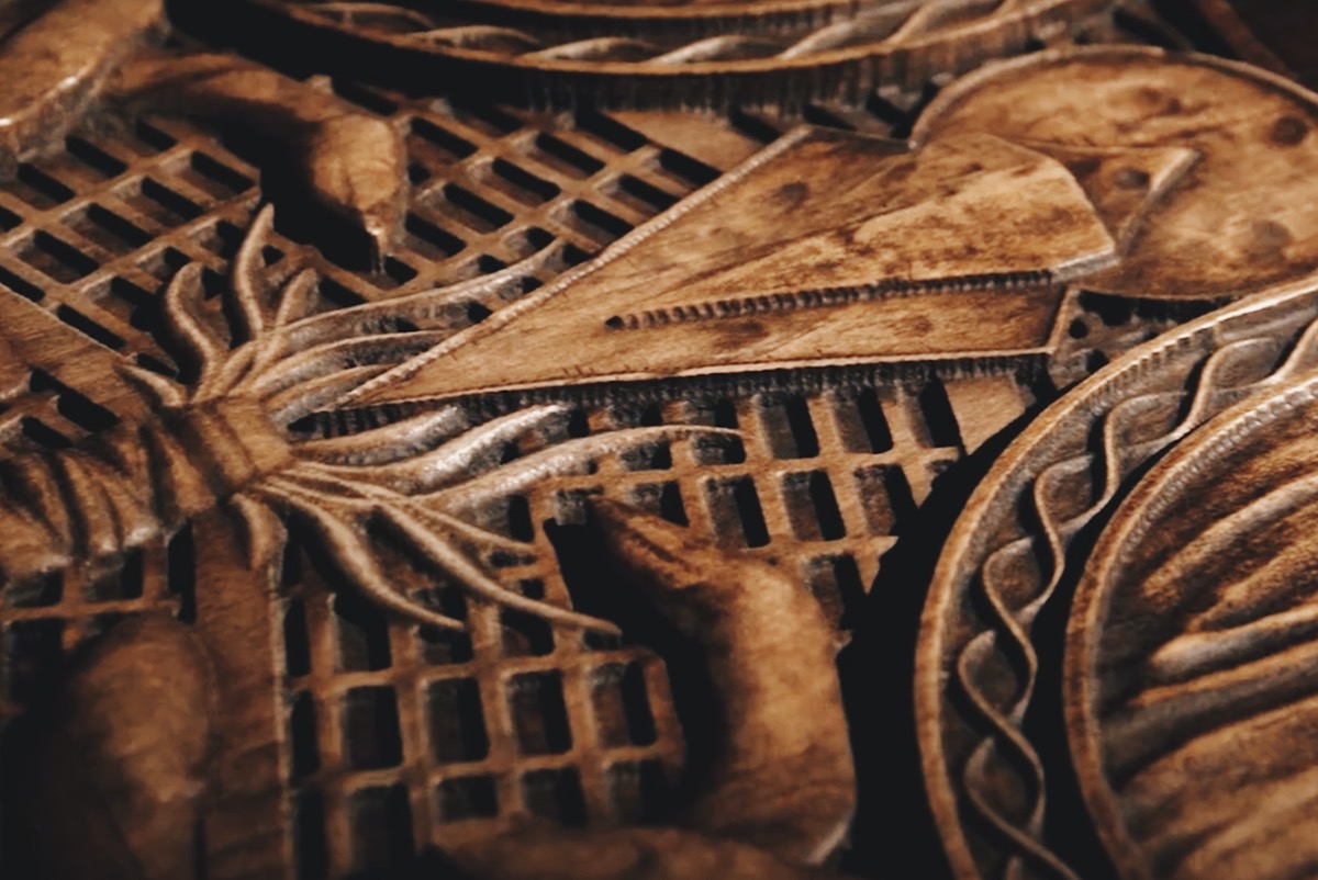 Game of Thrones Celtic irish pattern door wood Stark
