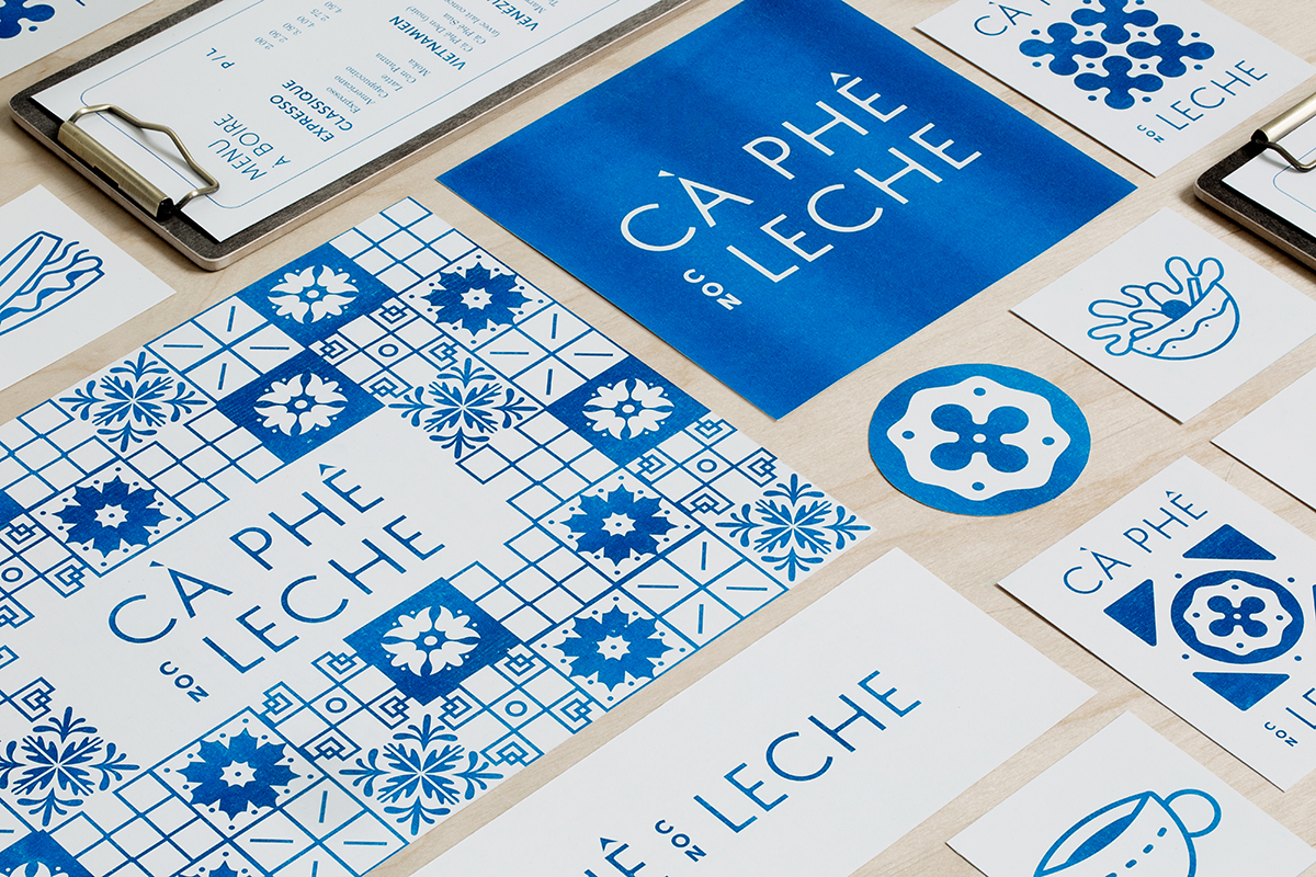 Montreal Coffee cafe risograph print menu branding  brand identity