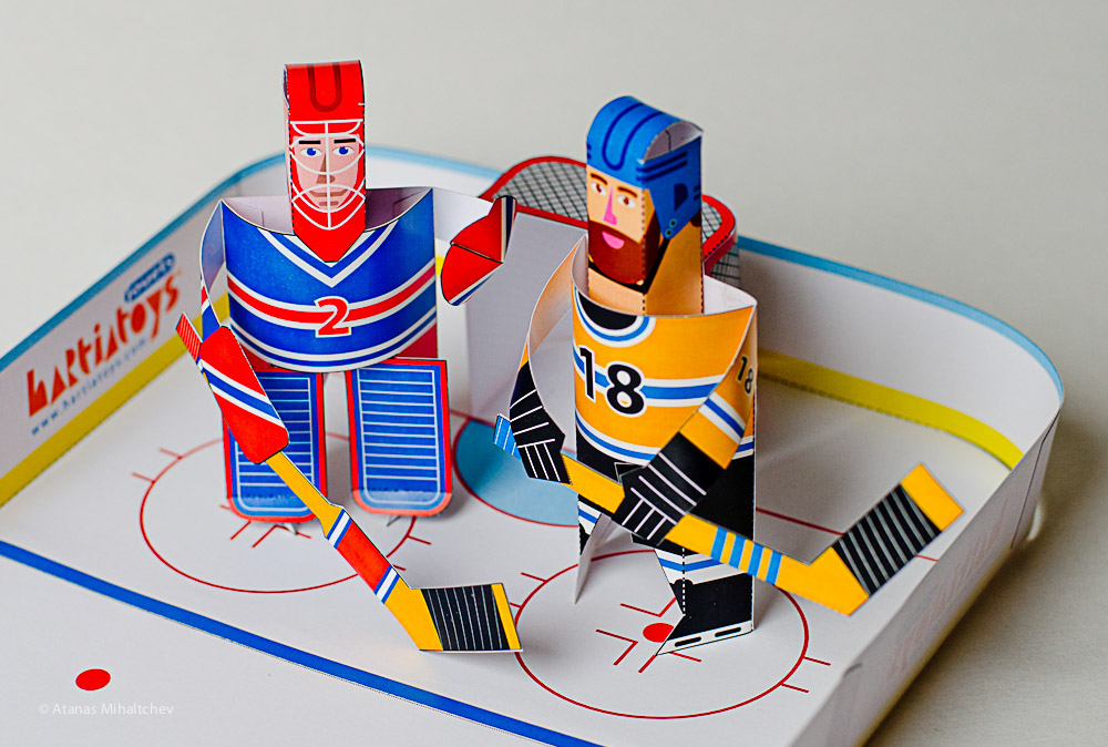 toy paper papier jouet hockey hockey sur glace
