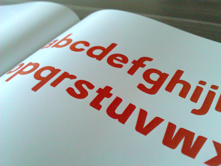 Typeface  hero   lower case type print specimen poster brochure experiment type design