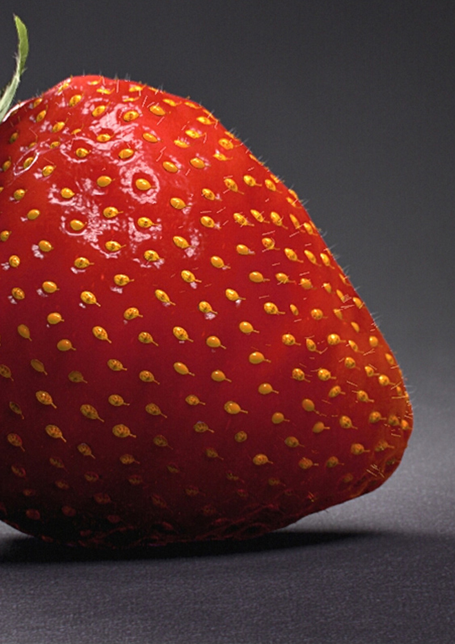 strawberry Real realistic 3D fruits