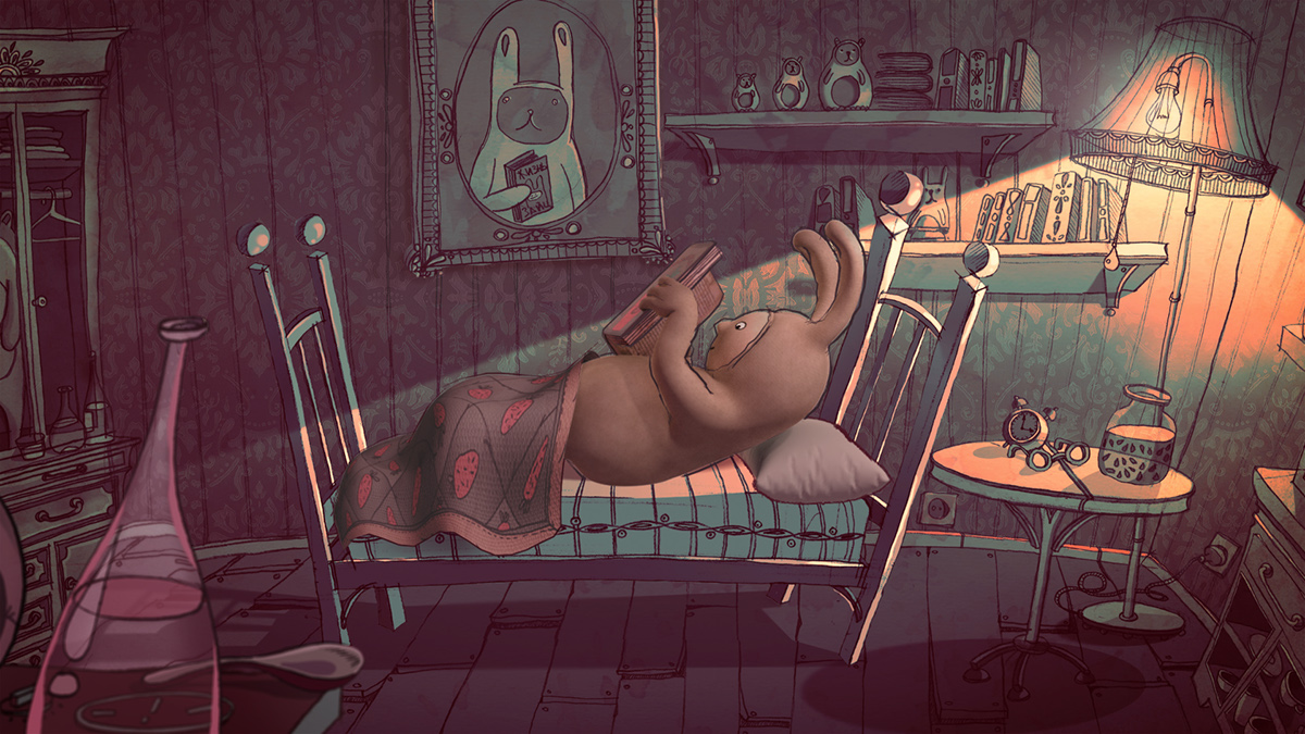 3D 2D Character design animator draw bear rabbit short films crazy director artsaszka artsashka cartoon