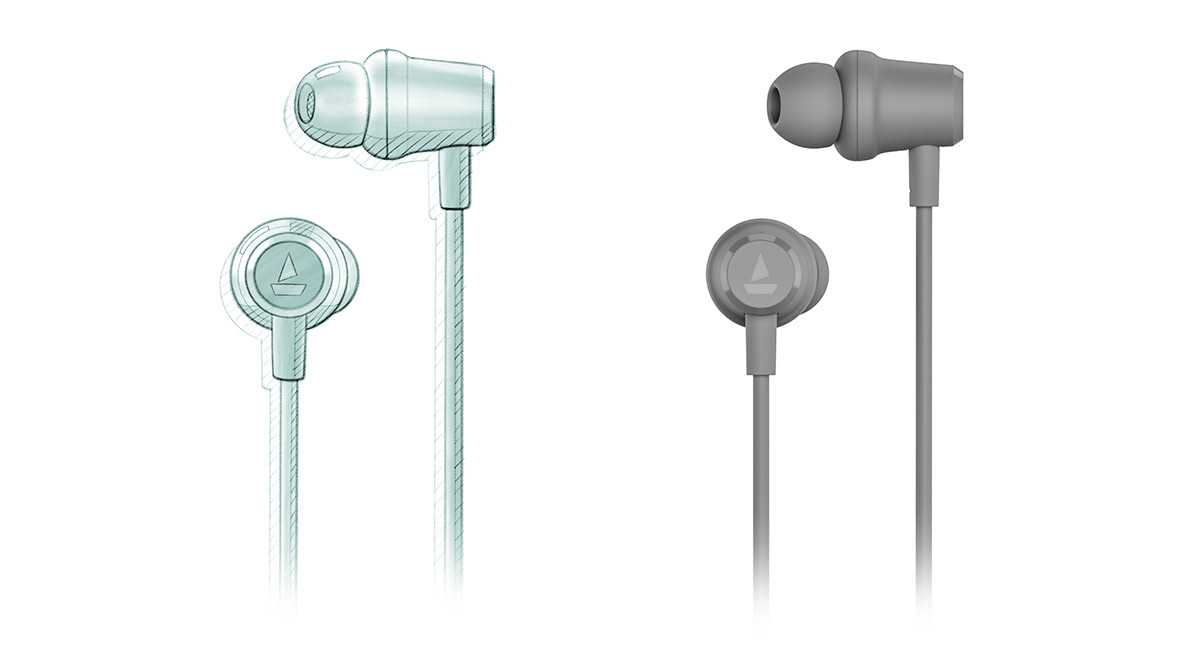 3dart CGI headpohones music neckband portfolio Render rendering visualization