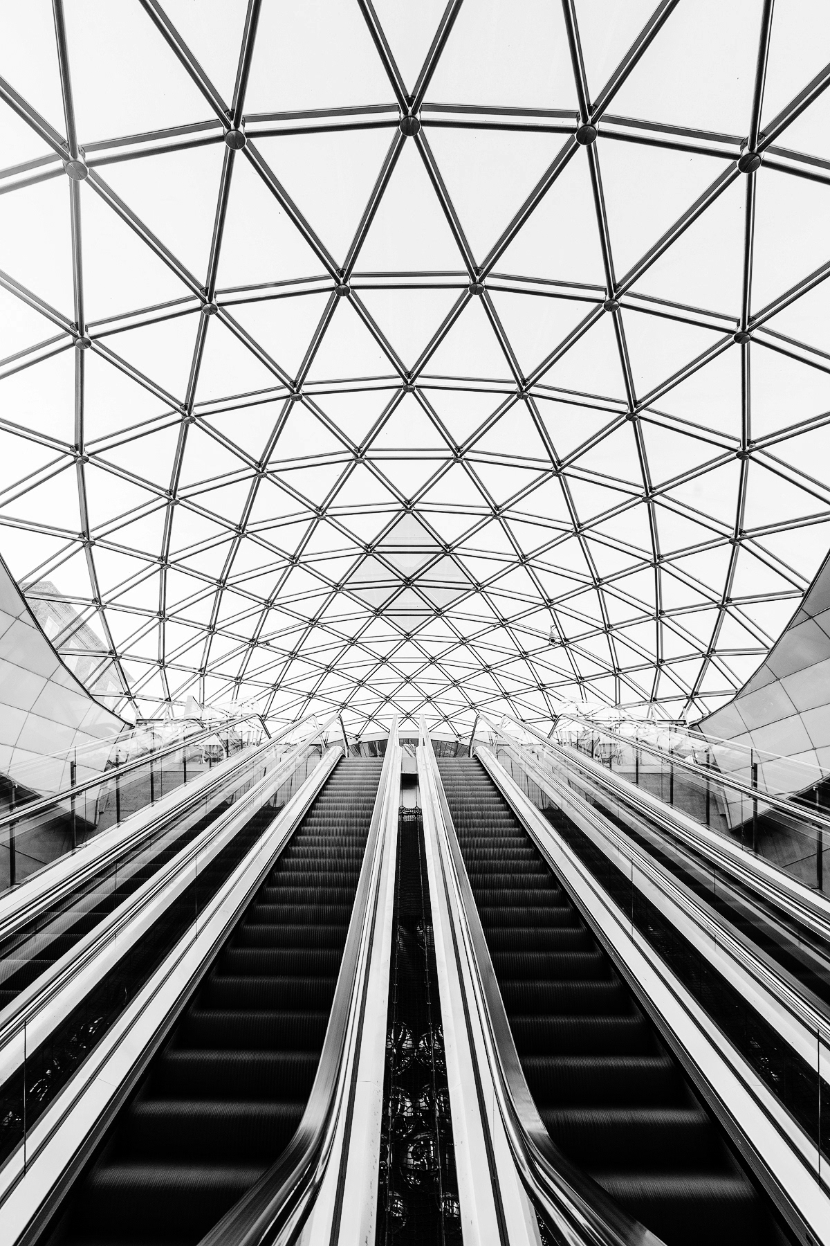architecture Architecture Photography black and white blackwhitephotography escalators monochrome Photography  street photography train station Urban
