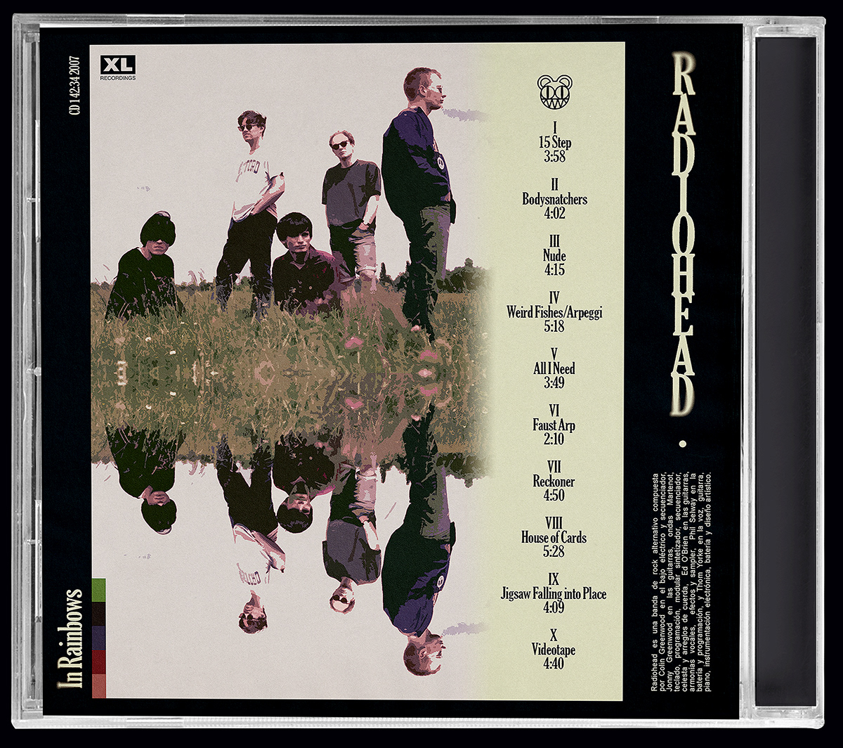 cassette Radiohead album cover CD cover cd mockup Music Artwork Cd designs packaging cd song cover Song Artwork
