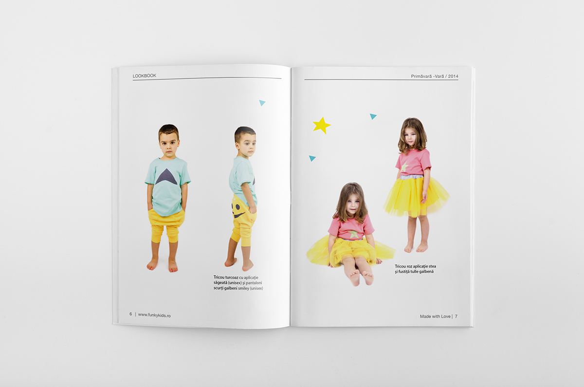 Lookbook kids Clothing Layout Design InDesign children