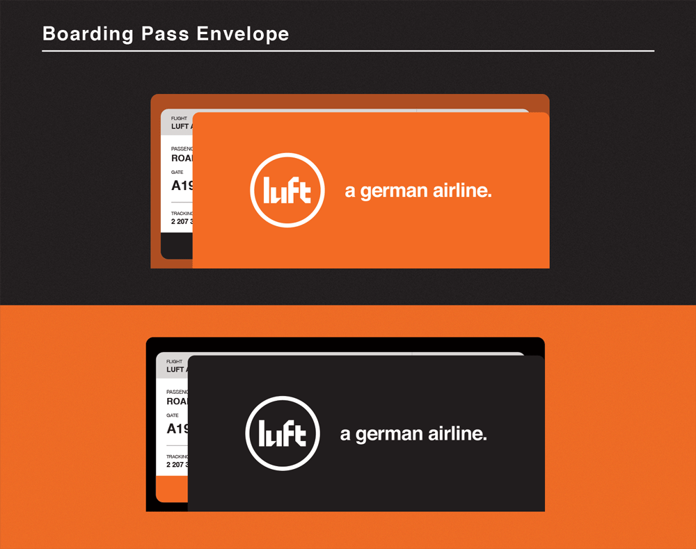 luft airline identity design german usa airport terminal ticketcounter 3D