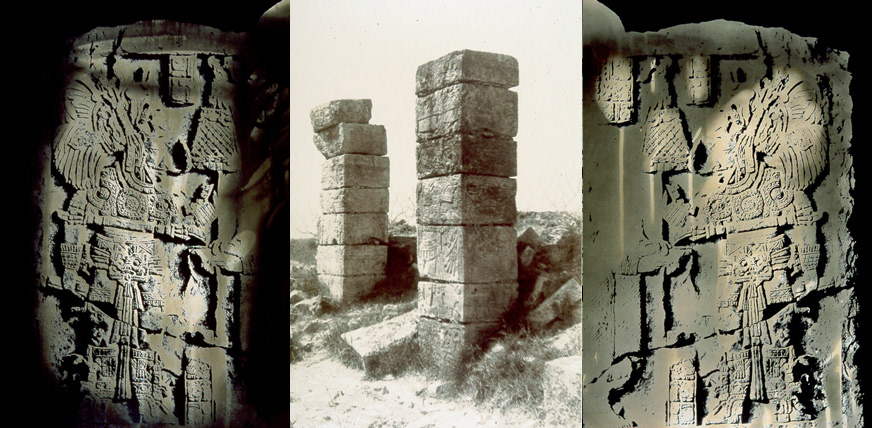 archaeology ruis  Maya   lomography  Diana camera   B&W  Medium Format   Latin america yucatán
