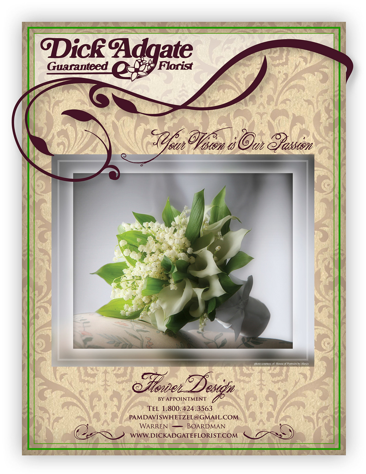wedding advertisement magazine flower floral