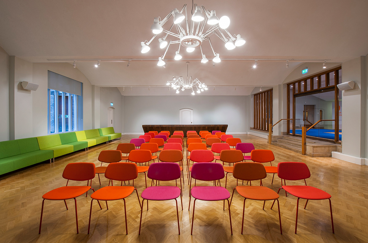 cultural institute design Interior church dutch centre London renovation