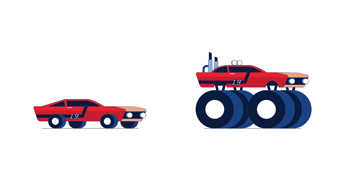 Sports Car to Monster Truck Animation on Behance