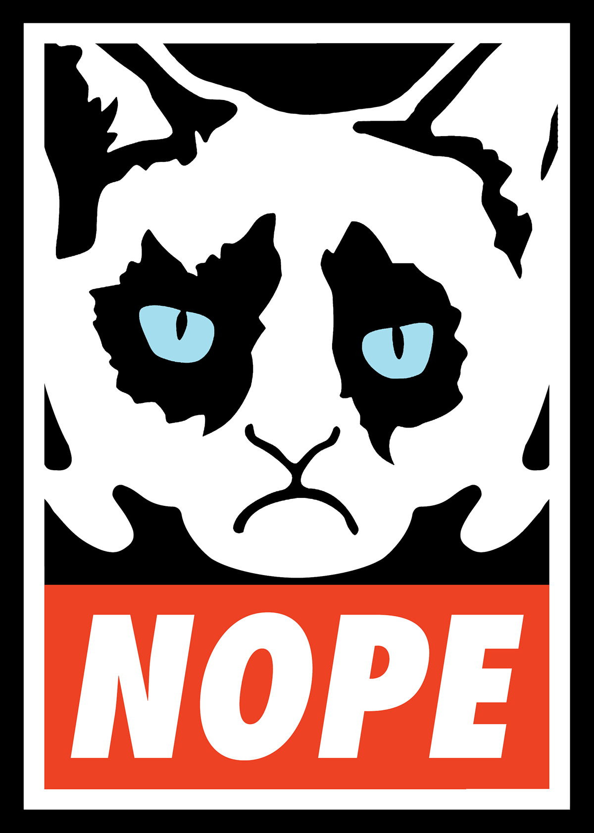 grumpy cat OBEY nope OBEY THE CAT