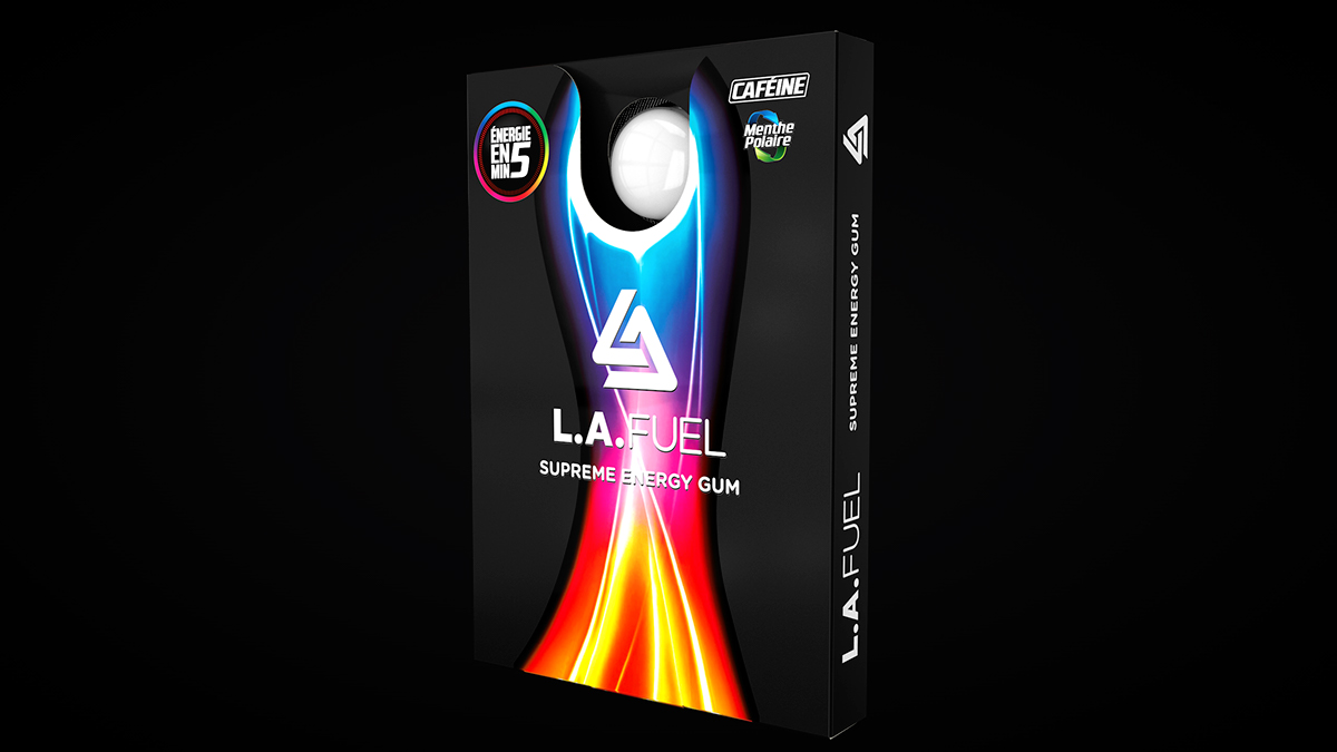 L.A Fuel Pack Packshot 3D energy gum video motion