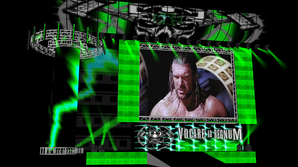 WWE  tna ecw raw monday night raw friday night smackdown WWF concept Stage