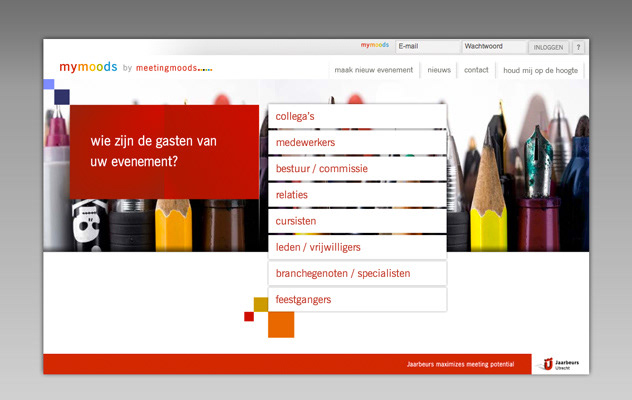 jaarbeurs Utrecht meeting moods Video Compositing dynamic brand visual identity mymoods TONYWORKS AIMFOR