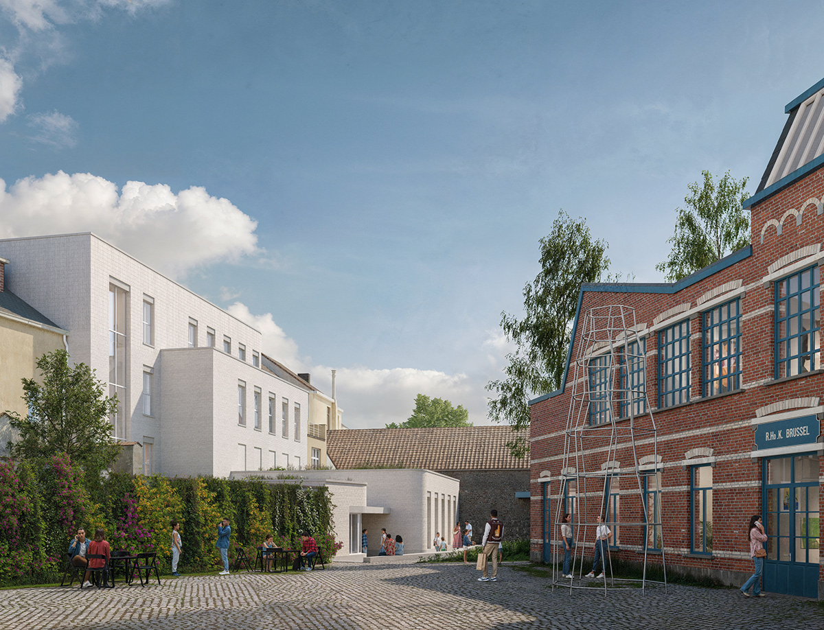 3D architecture arts belgium brussels Competition music Render school visualization