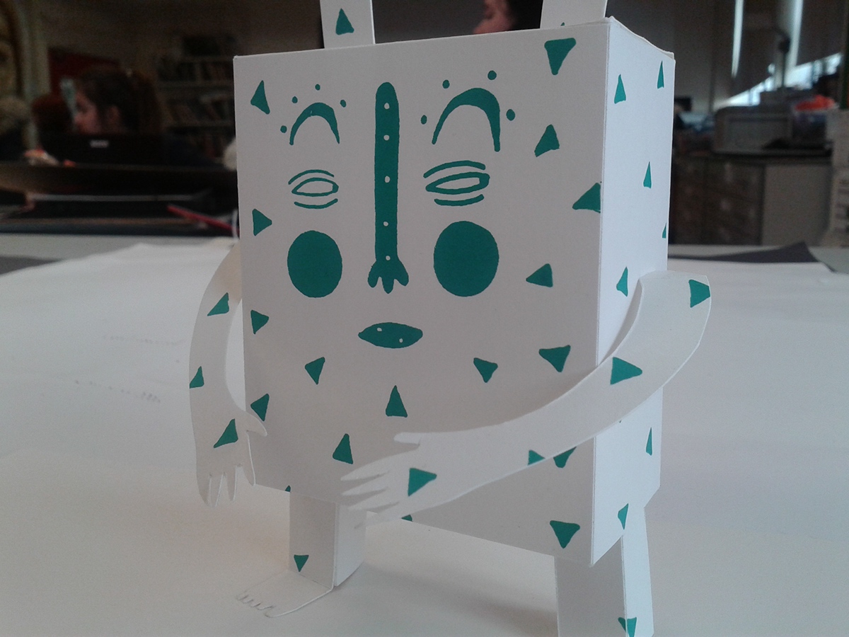 little dudes illustration model paper Character pattern