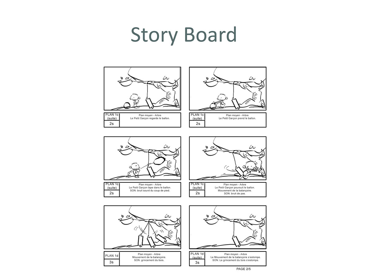 animation 2d photoshop story board Bible de Production