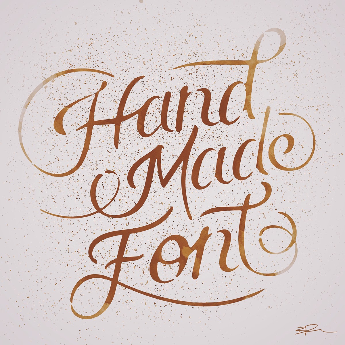 Handlettering hand drawn type custom type